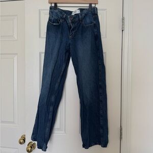 Hollister Women's Straight-Leg Jeans — Dark Blue Wash